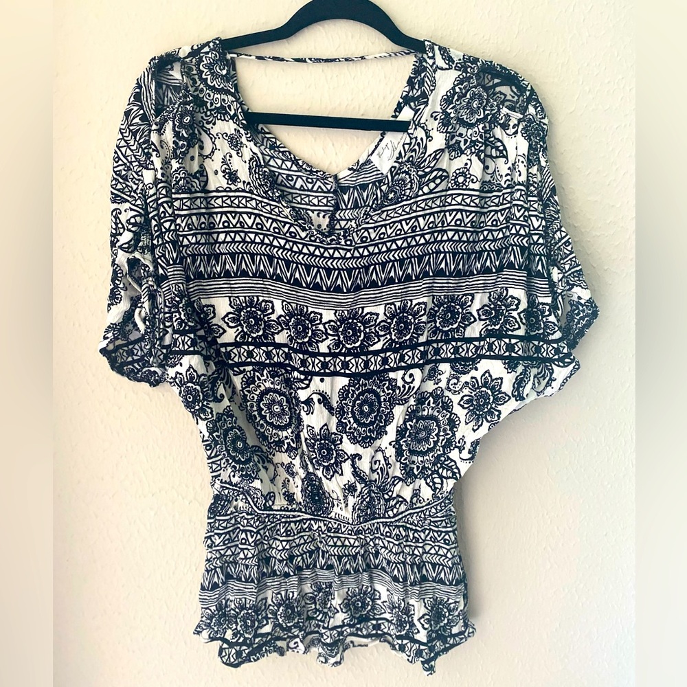 Vintage Havana Black/White Top Sz L